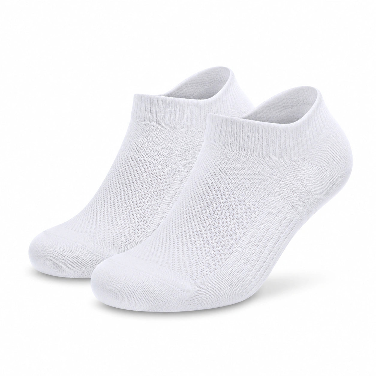 Calzini alla caviglia 39-42 in maglia bianco traspiranti