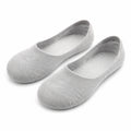 Calzini ballerina 35-38 in tessuto grigio - design invisibile