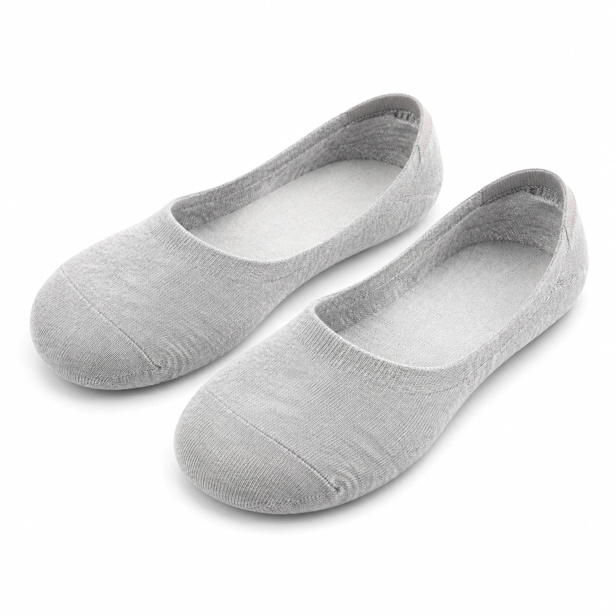 Calzini ballerina 35-38 in tessuto grigio - design invisibile