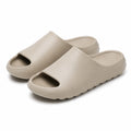Ciabatte aperte 36/37 in materiale sintetico beige - suola sagomata antiscivolo