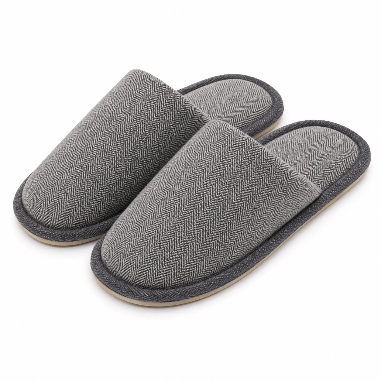 Pantofole da casa 40/41 in tessuto grigio - chiuse leggere